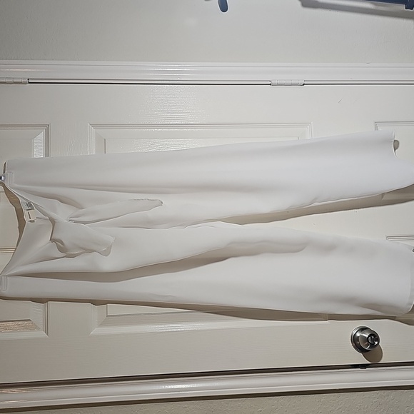 NWOT Merona Semi-sheer white Swim Vacation coverup pants w Waist Tie Medium - Picture 6 of 13
